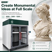 Imprimante 3D à granulés FGF grand format 1600 x 1300 x 1250 mm, machine à plat multi-matériaux pour la sculpture et le prototypage