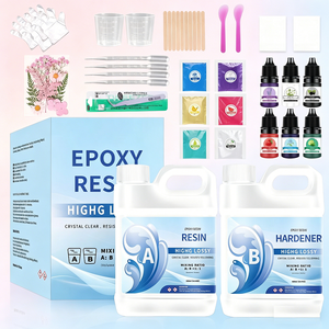 Kit de résine époxy à prix de gros pour l'artisanat artistique, 500 ml/kit, transparent, résine époxy bicomposante pour la fabrication de bijoux et de pendentifs - Product Image 1