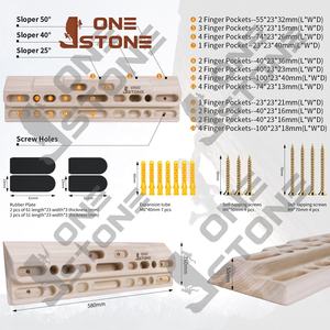 Touche d'escalade portable d'intérieur Lunettes d'assurage en bois pour escalade - Product Image 3