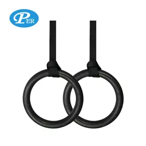 High quality fitness strength training gym rings plastic gymnastics rings