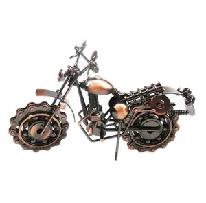 Iron ornaments metal crafts antique home decoration motorcycle model creative gifts