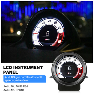 Para Audi A6L A6 S6 RS6 A7 A7L S7 RS7: Cronó<span class=keywords><strong>metro</strong></span> de panel de instrumentos para coche, medidor electrónico automático, reloj deportivo, cronógrafo inteligente - Product Image 2