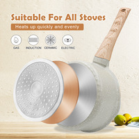 Casserole en aluminium moulé OEM Sanlang antiadhésive, compatible four et lave-vaisselle, avec poignée amovible, résistante au four