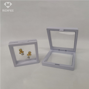 Wholesale Custom Multifunctional Ring Earring Display Packaging Square Clear Plastic Jewelry Packaging Box