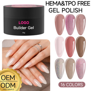 Top Ranking OEM 50g Hard Gel <b>Builder</b> Nail Extension Gel White Pink Professional UV Gel Nail Construction Gel Nail Polish - Product Image 1