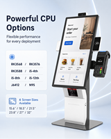 Kiosco de Pago de Autoservicio con Pantalla Táctil de 21.5 Pulgadas, Lector de Códigos QR e Impresora para Pagos y Pedidos en Centros Comerciales