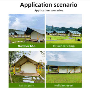 Carpa de Camping Modular de Lujo para Exteriores, Tipo Europeo, Plegable Manualmente, de Doble Capa, Estilo Nómada, de Una Habitación, para las Cuatro Estaciones - Product Image 5