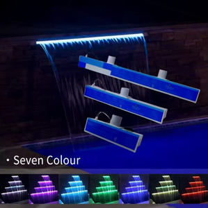 60Cm 90Cm 120Cm Acrylique <span class=keywords><strong>Led</strong></span> <span class=keywords><strong>Piscine</strong></span> Colorée Cascade Ip68 Chute <span class=keywords><strong>Lame</strong></span> <span class=keywords><strong>D</strong></span>éversoir Mur Descente <span class=keywords><strong>D</strong></span>'<span class=keywords><strong>eau</strong></span> Avec Télécommande Intelligente - Product Image 3