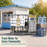 Équipement de traitement d'eau par osmose inverse industriel 6 T/H, machine de purification par osmose inverse, usine de traitement d'eau commerciale, OEM ODM