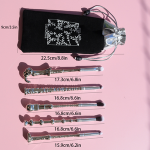 Ensemble <span class=keywords><strong>de</strong></span> 5 baguettes, sac cadeau, housse pour <span class=keywords><strong>pinceau</strong></span> <span class=keywords><strong>de</strong></span> <span class=keywords><strong>maquillage</strong></span> et 5 pinceaux <span class=keywords><strong>de</strong></span> <span class=keywords><strong>maquillage</strong></span> magiques - Product Image 1