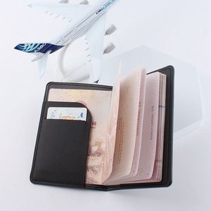 Funda Protectora de Viaje de Cuero PU con Logotipo Personalizado, Nueva Funda Delgada Impermeable para Pasaporte, Bolsas para Certificados - Product Image 2