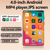 Reproductor MP3 MP4 Android 14.0, Walkman con Pantalla Táctil de 4.0 Pulgadas, Reproductor de Música con APPstore y Spotify, Admite Expansión de 512 GB