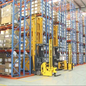 High-Density VNA Boltless Pallet Racking Warehouse Steel Selective Narrow Aisle Rack For Storage
