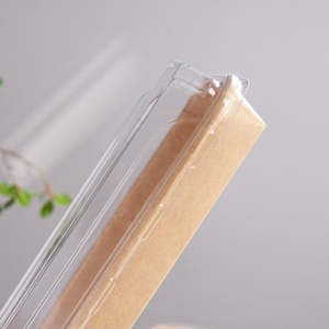 Giấy Kraft Sushi Hộp Ăn Trưa Pet nhựa nắp khay vuông tấm cho thực phẩm cho bánh sô cô la Snack Cookie Sandwich in Offset - Product Image 2