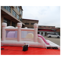 Parcours d'obstacles gonflables pour grands enfants, couleurs personnalisées, location pour fêtes, château gonflable commercial en PVC, installation facile, livraison gratuite