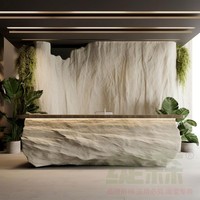 Comptoir de réception haut de gamme en fibre de verre Alien pour hôtel, magasin de vêtements, café, salon de beauté - Comptoir d'accueil, table de caisse