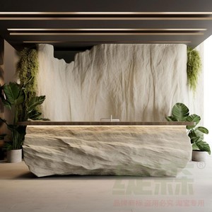 Otel giyim mağazası için Alien fiberglas High-End resepsiyon masası kahve dükkanı güzellik salonu-ön büro sayaç kasiyer masa - Product Image 5