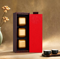Boîte d'emballage pour thé noir, style souvenir, style chinois, forme rectangulaire, fabriquée en Chine, boîte cadeau vide pour compléments alimentaires
