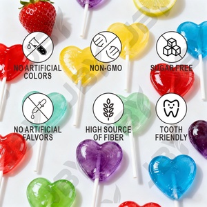 Çocuk Sağlığı ve Enerji Takviyesi İçin Çoklu Vitaminli Lolipop İçeren Toptan Özel Markalı Meyve Aromalı Vegan Formül - Product Image 4