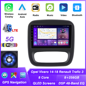 Autoradio Android 13 per <span class=keywords><strong>Opel</strong></span> <span class=keywords><strong>Vivaro</strong></span> B 2014-2018 <span class=keywords><strong>Renault</strong></span> <span class=keywords><strong>Trafic</strong></span> 3 con Carplay, Stereo, Navigazione GPS, Unità Multimediale, Lettore per Auto - Product Image 5