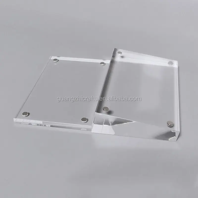 High Transparency Counter Display Block Acrylic Material For Business, Conference, Stores