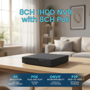 Sistema de Cámaras de Seguridad OEM ODM de 5MP y 8 Canales, <span class=keywords><strong>NVR</strong></span> <span class=keywords><strong>POE</strong></span> 4K, Cámara <span class=keywords><strong>POE</strong></span> de 5MP, Kit <span class=keywords><strong>NVR</strong></span> 4K, Audio Bidireccional, Detección de Personas y Vehículos, Grabación 24/7 - Product Image 5