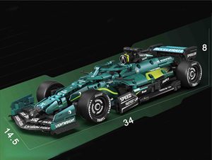 Kit <span class=keywords><strong>de</strong></span> Bloques <span class=keywords><strong>de</strong></span> Construcción <span class=keywords><strong>de</strong></span> Coche <span class=keywords><strong>de</strong></span> Carreras <span class=keywords><strong>de</strong></span> Fórmula Verde a Escala <span class=keywords><strong>1</strong></span>:14 con Función <span class=keywords><strong>de</strong></span> Retroceso, Modelo <span class=keywords><strong>de</strong></span> Vehículo Deportivo DIY, Juguete Coleccionable <span class=keywords><strong>para</strong></span> Exhibición en Casa - Product Image 6