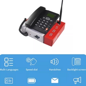 โทรศัพท์ตั้งโต๊ะไร้สาย GSM แบบ 2 ซิม พร้อมวิทยุ CE/FM รุ่น 6588 Etross GSM FWP - Product Image 5