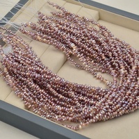 Perles de culture d'eau douce naturelles de qualité AA HB HB36 3-4 mm, perles baroques irrégulières colorées, perles en vrac pour la fabrication de bijoux DIY