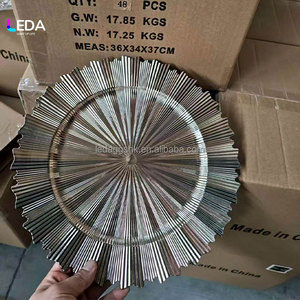 Platos de Plástico Dorados de Alta Calidad LEDA, Vajilla y Accesorios para Bodas y Eventos, Gran Venta - Product Image 2