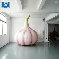 Modèle géant gonflable d'ail pour publicité extérieure, décoration commerciale, accessoires de légumes gonflables