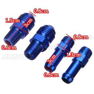 Régulateur de pression de carburant universel réglable en aluminium noir, titane, or rouge, argent, bleu avec kit de jauge - 6 couleurs - Product Image 6