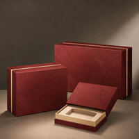 Boîtes cadeaux haut de gamme pour bougies, personnalisables, style livre avec couvercle et plateau, en carton blanc, estampage à chaud or/argent, impression couleur