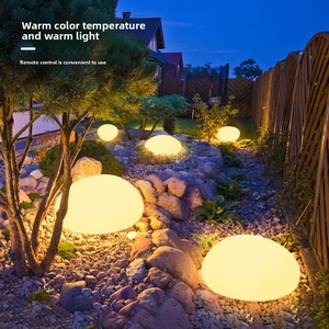 Lampes solaires de <span class=keywords><strong>jardin</strong></span> extérieures étanches en pierre, pour aménagement paysager, allées et pelouses - Product Image 2