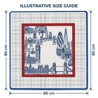 Tapis de jeu de Mahjong vintage avec motif des monuments de Londres, en flanelle, pour jouer au Mahjong