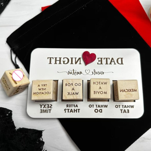 Dattero notte Kit di dadi romantico <span class=keywords><strong>cosa</strong></span> fare data notte per gli amanti del giorno giorno festa di notte dadi giocattolo anniversario regalo di san valentino - Product Image 4