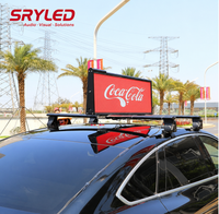 Écran LED pour toit de taxi, double face, GPS, Cloud CMS, IP65, haute luminosité, P5, lisible en plein soleil, 4G, Wi-Fi, contrôle USB, OEM/ODM