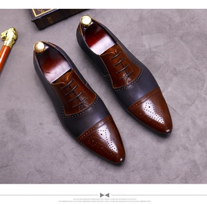 Luxury designer red-soled men leather shoes handcrafted genuine leather business dress men shoes <b>pointed</b> <b>toe</b> formal Oxford shoes - Product Image 2