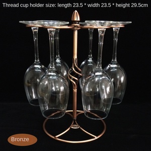 Portavasos colgante de hierro creativo de estilo europeo, soporte para copa de vino tinto con técnica de chapado, barra KTV, adorno colgante invertido - Product Image 4