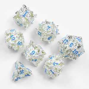 Cadre en alliage de zinc émail solide mdn RPG jeu ensemble dés en métal polyédriques - Product Image 6