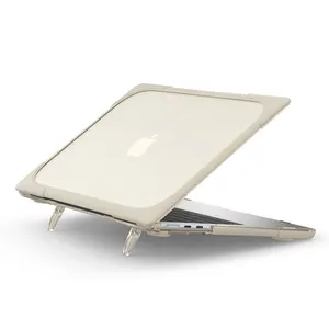 Für Macbook Air 13.6 M2 2022 Kristall-matte Kunststoffhülle mit starkem Triebhalter