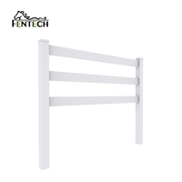Haute qualité 100% vierge PVC incassable PVC Flex Rail cheval clôture 3 rails vinyle clôture facilement assemblé 100% vierge PVC