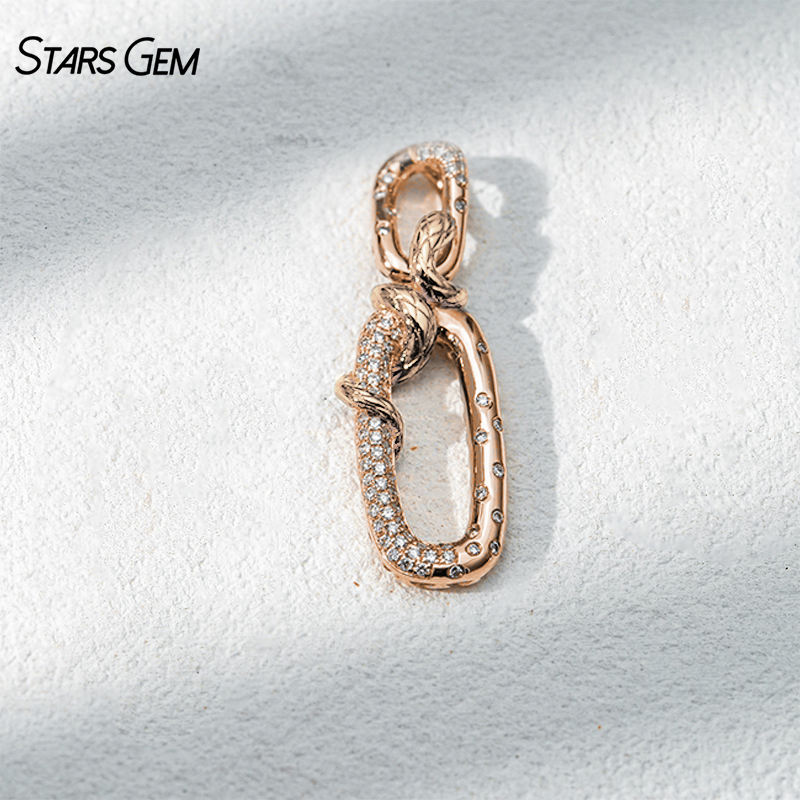 14K Rose Gold+Rose Snake