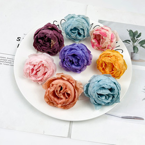 Fleurs de pivoine artificielles en soie, décorations de mariage réalistes, accessoires de décoration pour la maison - Product Image 2