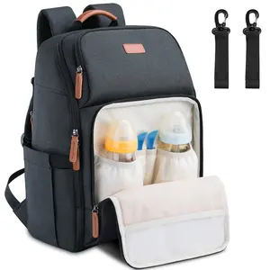 Custom Stylish Multifunctional Mummy Backpack Baby Diaper Nappy Bag Baby Diaper Backpack