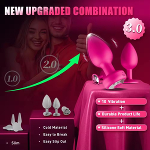 Anal Plug Butt Plug Anal <b>Vibrator</b> Silicone Waterproof 100% Waterproof Remote Control APP Control for Men Sex Toy - Product Image 2