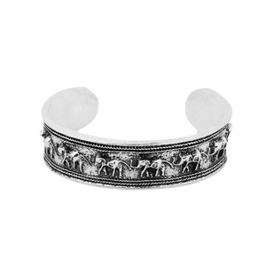 Bohemian Elephant Moon Compass <b>Bracelet</b> <b>Set</b> Silver Plated Women's Jewelry Gift Fashion Accessories - Product Image 5