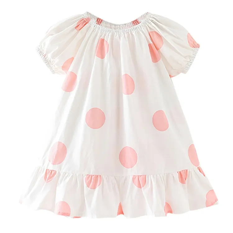 Sommer mode neuen Stil Kinder süßes Kleid Mädchen Punkt Prinzessin Rock Kinder Kleid Baby Mädchen Kleidung