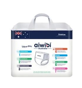 AIWIBI Australia nappies disposable baby training diapers economic supplier super soft wholesale baby pant diaper