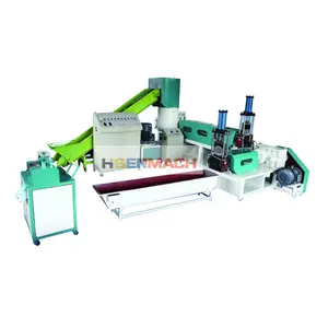 Waste twin screw plastic recycling extruder melting granulating machine